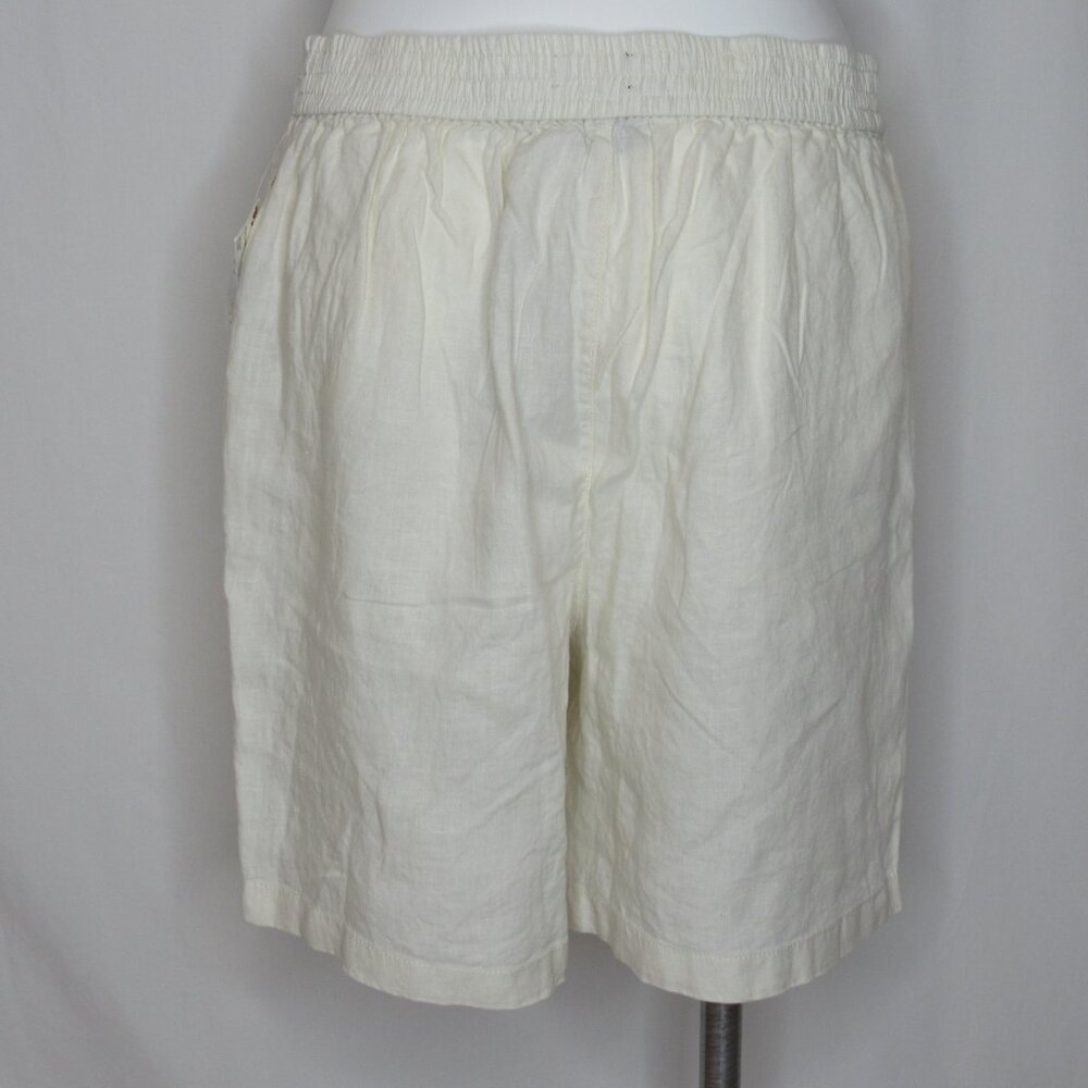 Tahari Ivory  Linen Shorts 6" Women's XL XLarge New NWT - Picture 3 of 8